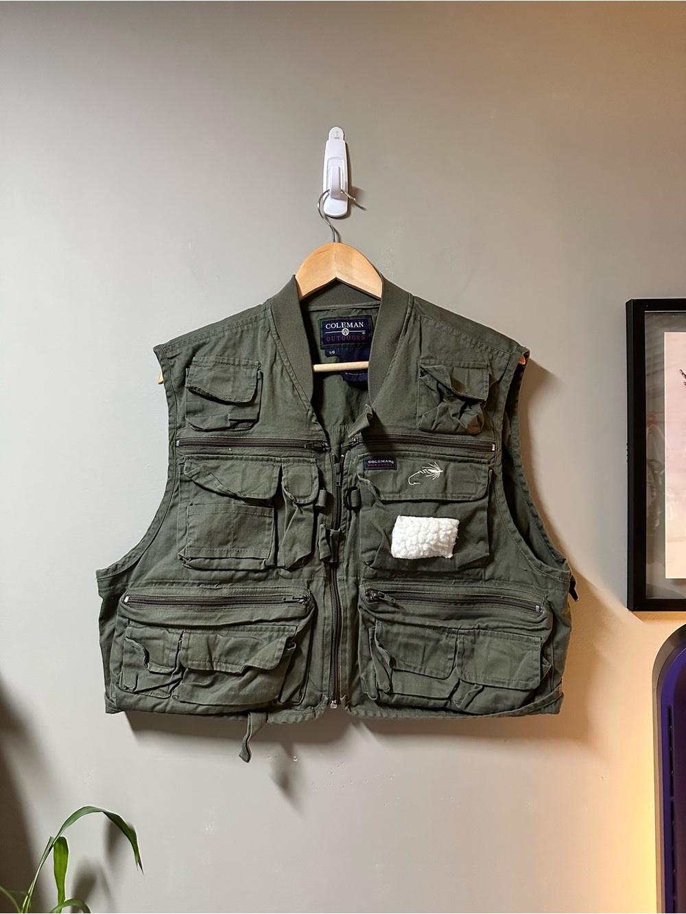 Coleman Olive Green Multi-Pocket Outdoor Vest